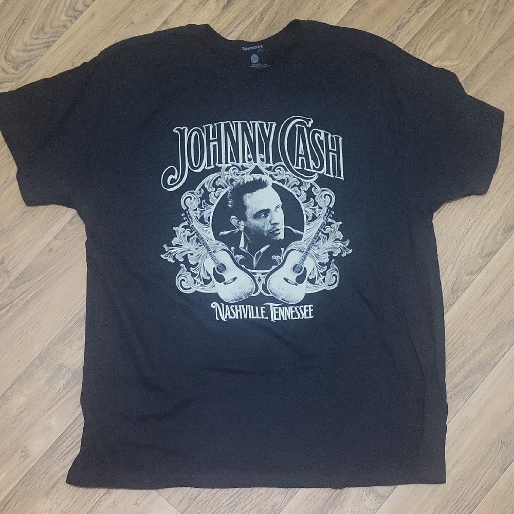 Ash Black Short Sleeve Tee with Vintage Graphic